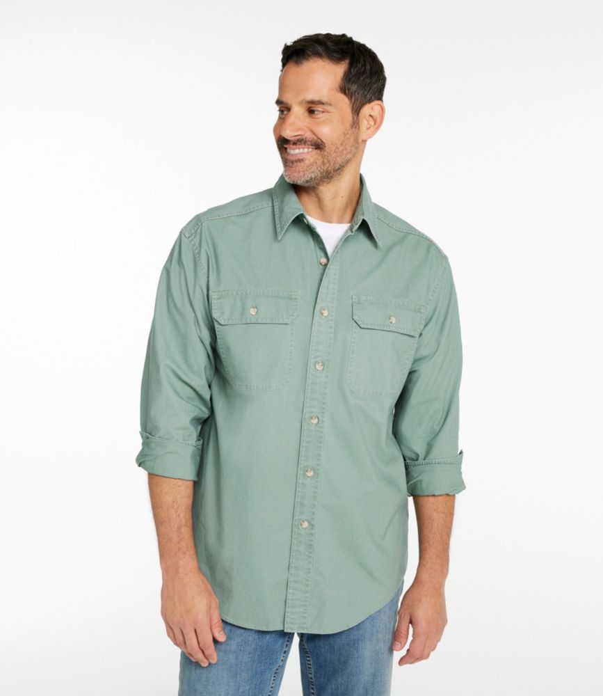 Men's Sunwashed Canvas Shirt, Traditional Fit - US 0746