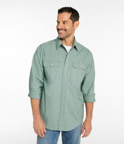 Men's Sunwashed Canvas Shirt, Traditional Fit - US 0746