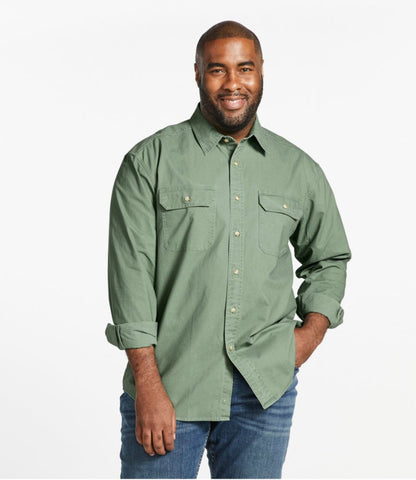 Men's Sunwashed Canvas Shirt, Traditional Fit - US 0746