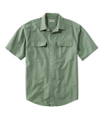 Men's Sunwashed Canvas Shirt, Traditional Fit Short-Sleeve - US 4096