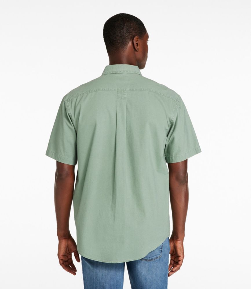 Men's Sunwashed Canvas Shirt, Traditional Fit Short-Sleeve - US 4096