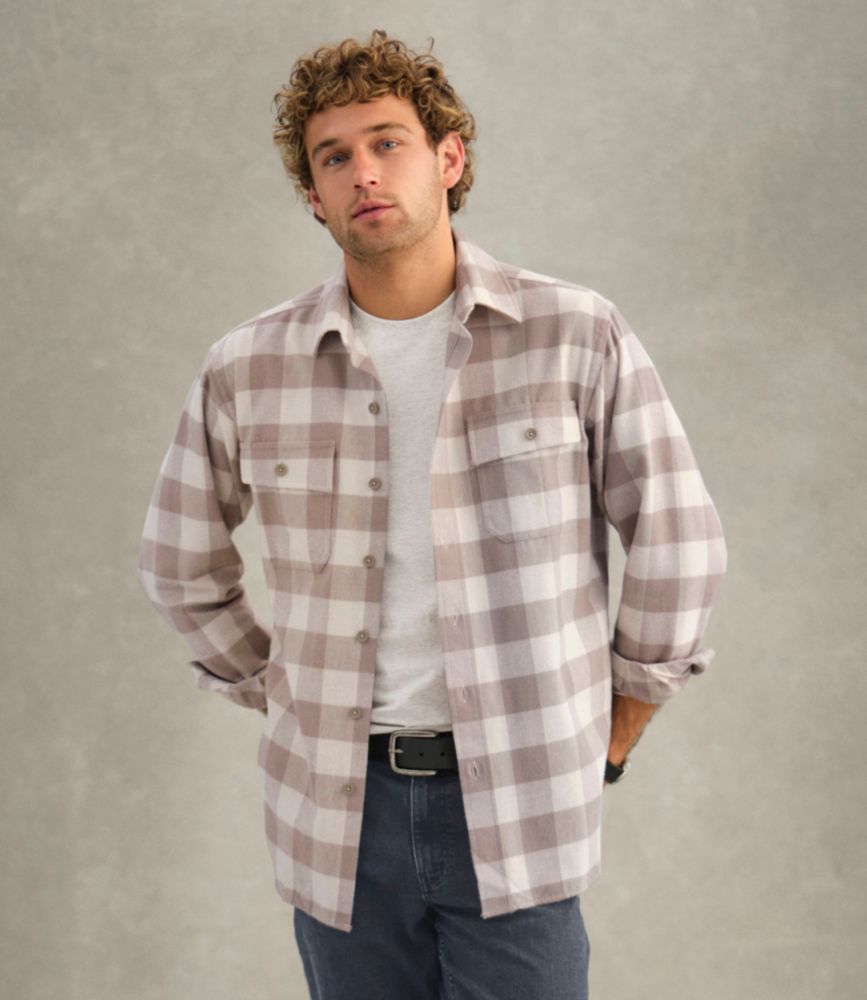 Men's Chamois Shirt, Traditional Fit, Plaid - US 1398