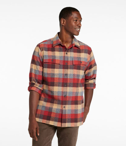 Men's Chamois Shirt, Traditional Fit, Plaid - US 0054