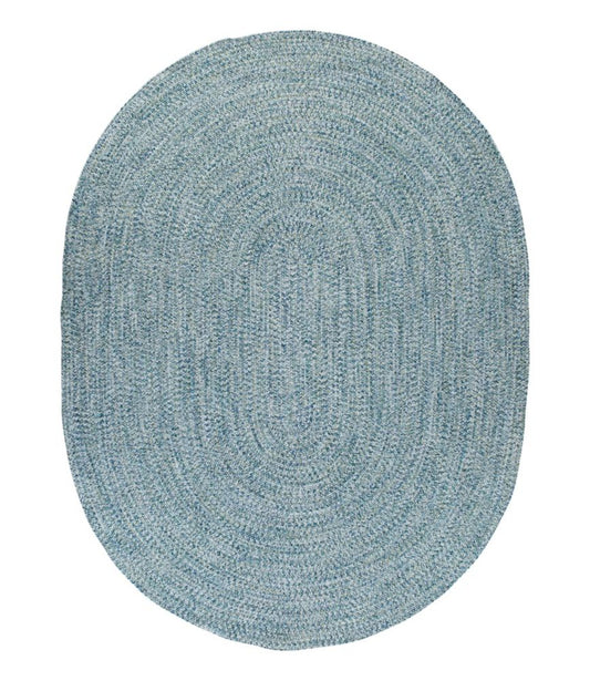 All-Weather Braided Rug, Concentric Pattern Oval - US 8411