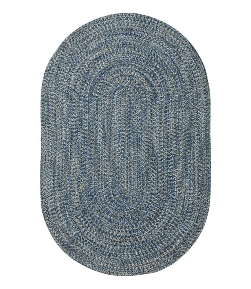 All-Weather Braided Rug, Concentric Pattern Oval - US 3612