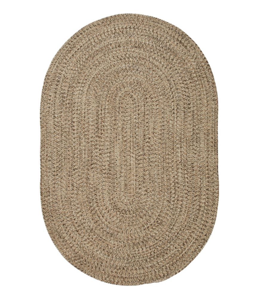 All-Weather Braided Rug, Concentric Pattern Oval - US 6084