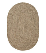 All-Weather Braided Rug, Concentric Pattern Oval - US 6084