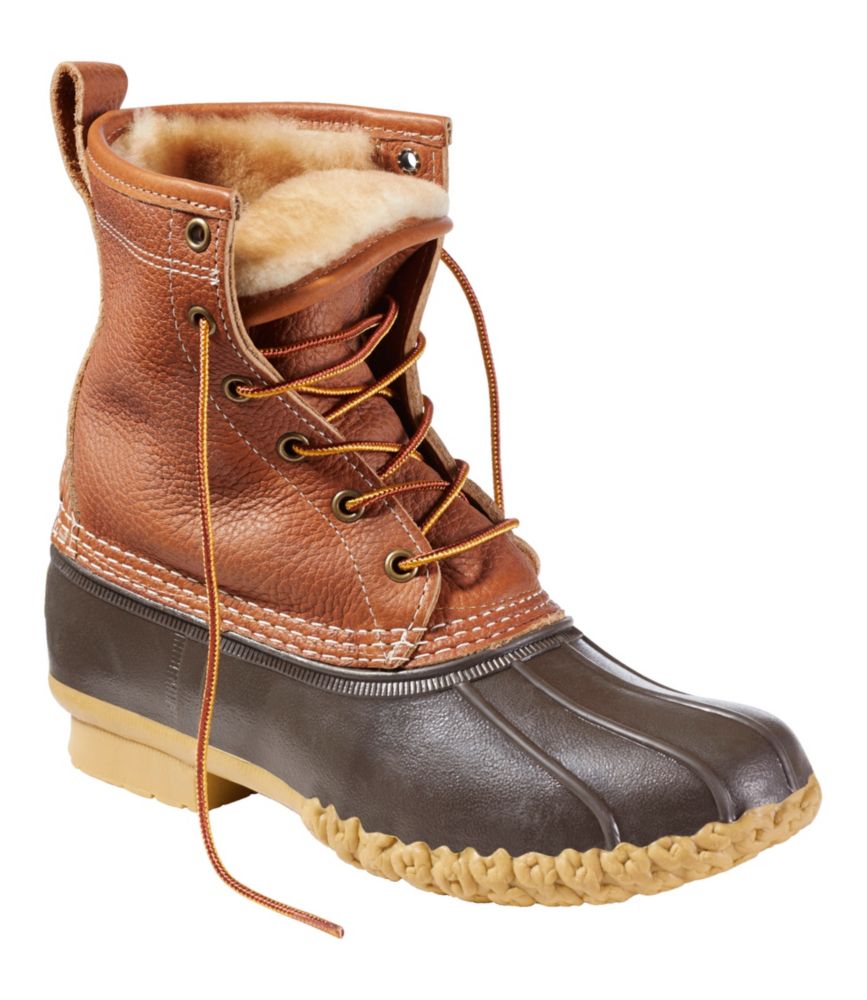 Women's Bean Boots, 8" Shearling-Lined Insulated - US 5365
