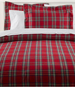 Heritage Chamois Flannel Comforter Cover Collection, Plaid - US 4341