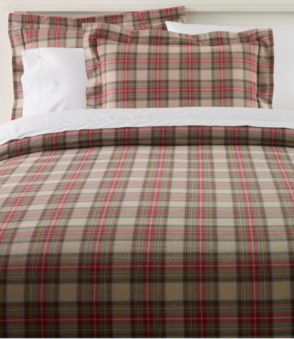 Heritage Chamois Flannel Comforter Cover Collection, Plaid - US 6299