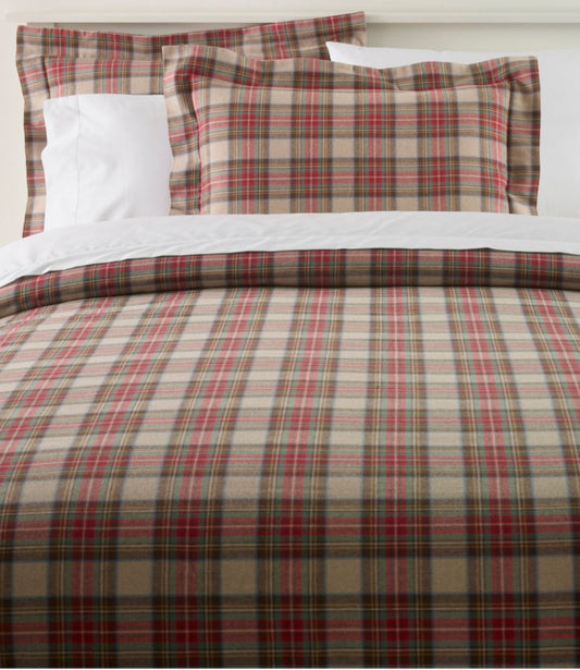 Heritage Chamois Flannel Comforter Cover Collection, Plaid - US 6299