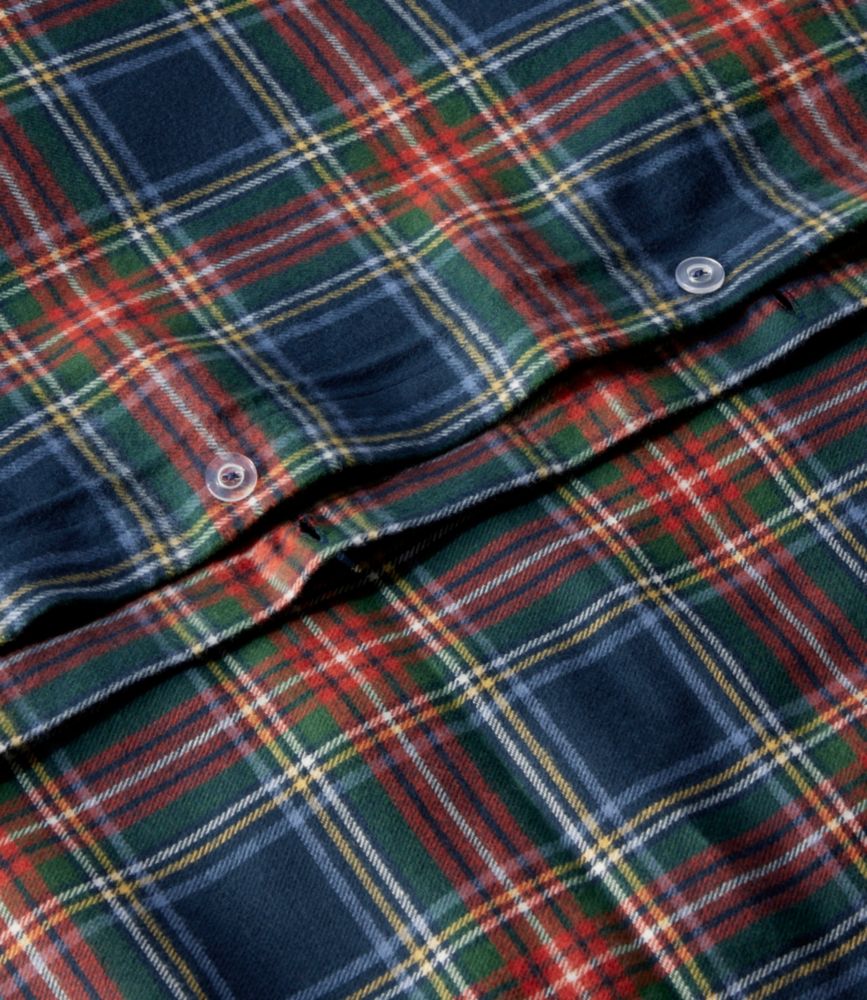 Heritage Chamois Flannel Comforter Cover Collection, Plaid - US 7436