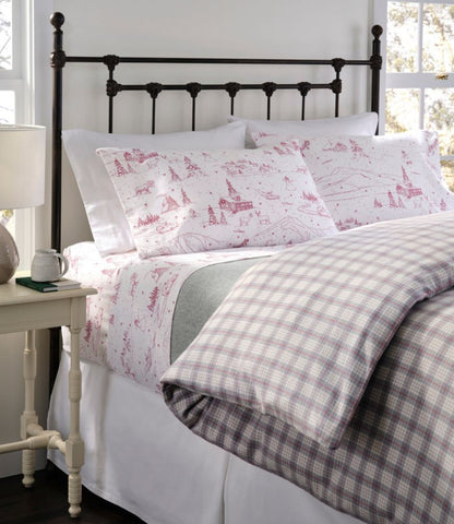 Heritage Chamois Flannel Comforter Cover Collection, Plaid - US 6986