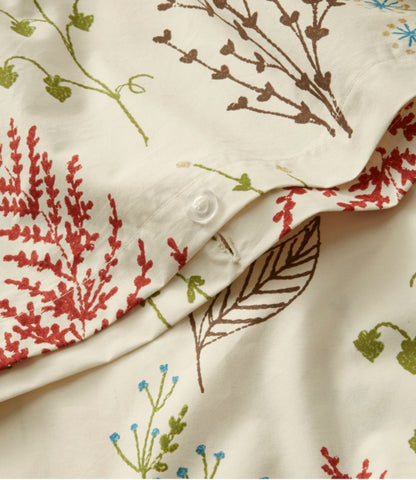 Botanical Floral Percale Comforter Cover Collection - US 9186