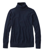 Women's Cotton/Cashmere Sweater, Turtleneck - US 9146