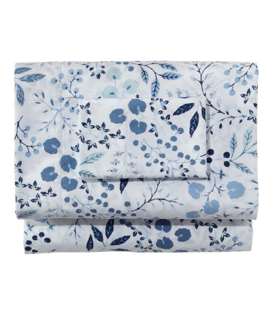 280-Thread-Count Pima Cotton Percale Sheet Set, Print - US 2750