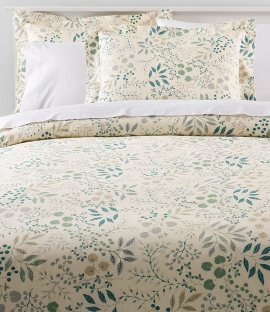 280-Thread-Count Pima Cotton Percale Comforter Cover Collection, Print - US 3847