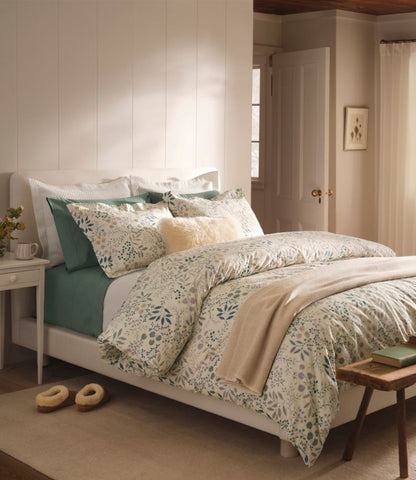 280-Thread-Count Pima Cotton Percale Comforter Cover Collection, Print - US 3847