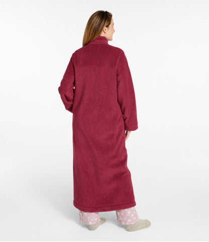 Women's Winter Fleece Robe, Zip-Front - US 8513