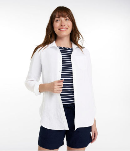 Women's Premium Washable Linen Shirt, Tunic - US 3561