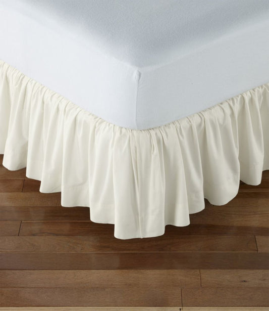 Gathered Cotton Bed Skirt - US 9636