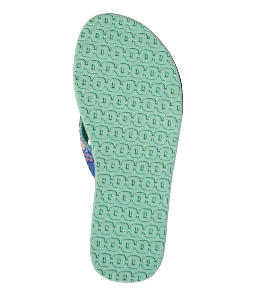 Women's Maine Isle Flip-Flops, Woven Print - US 9319