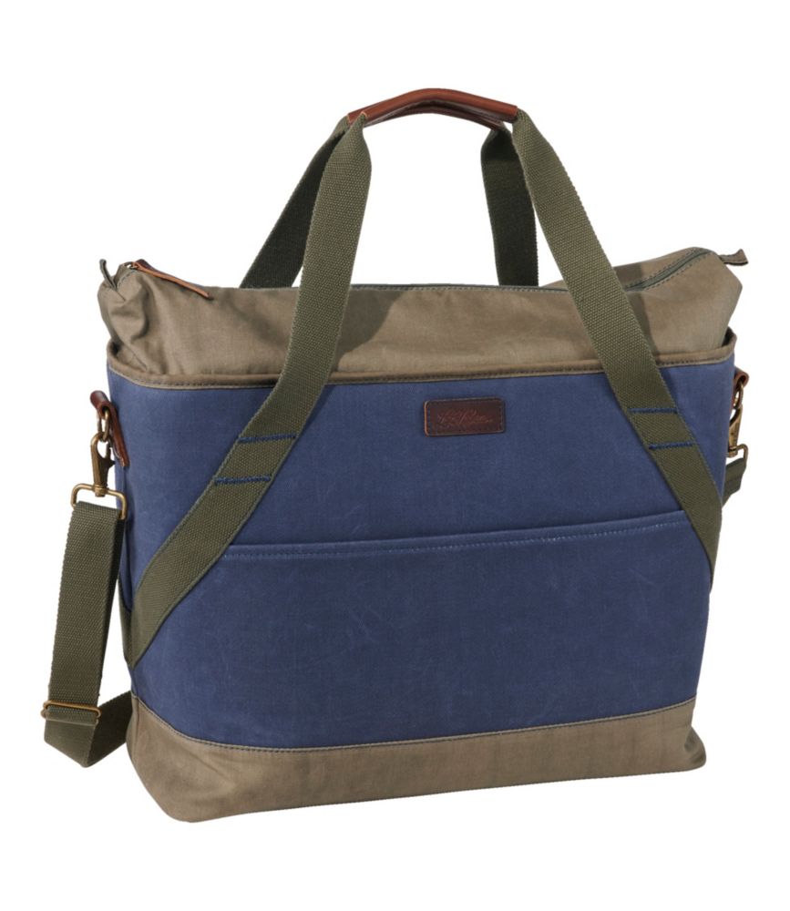 Insulated Waxed-Canvas Tote, Large - US 8049