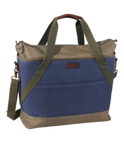 Insulated Waxed-Canvas Tote, Large - US 8049