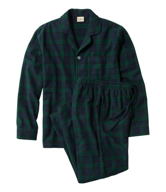 Men's Scotch Plaid Flannel Pajamas - US 2676
