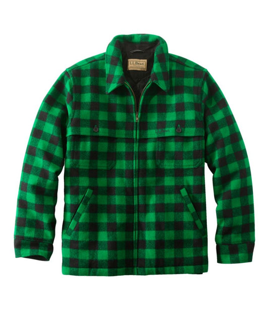 Men's Maine Guide Zip-Front Jac-Shirt with PrimaLoft, Plaid - US 9305