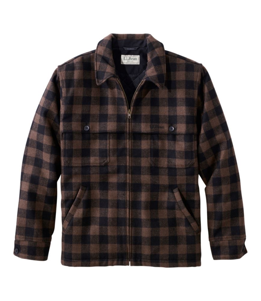 Men's Maine Guide Zip-Front Jac-Shirt with PrimaLoft, Plaid - US 9051