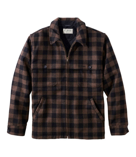 Men's Maine Guide Zip-Front Jac-Shirt with PrimaLoft, Plaid - US 9051