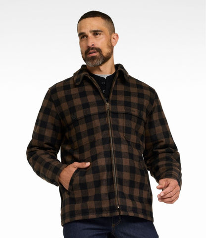 Men's Maine Guide Zip-Front Jac-Shirt with PrimaLoft, Plaid - US 9051