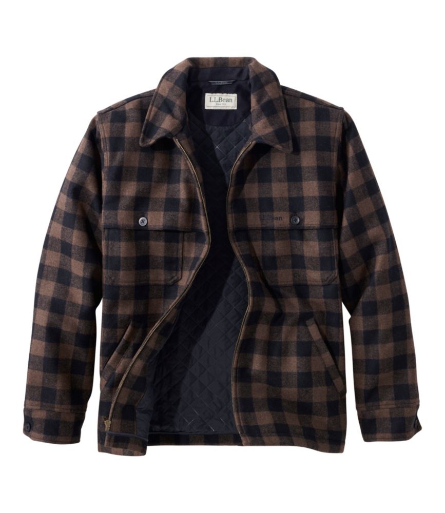Men's Maine Guide Zip-Front Jac-Shirt with PrimaLoft, Plaid - US 9051