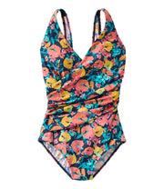 Darkest Navy Painted Floral