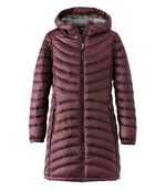 Women's Ultralight 850 Down Hooded Coat, Three-Quarter Length - US 4910
