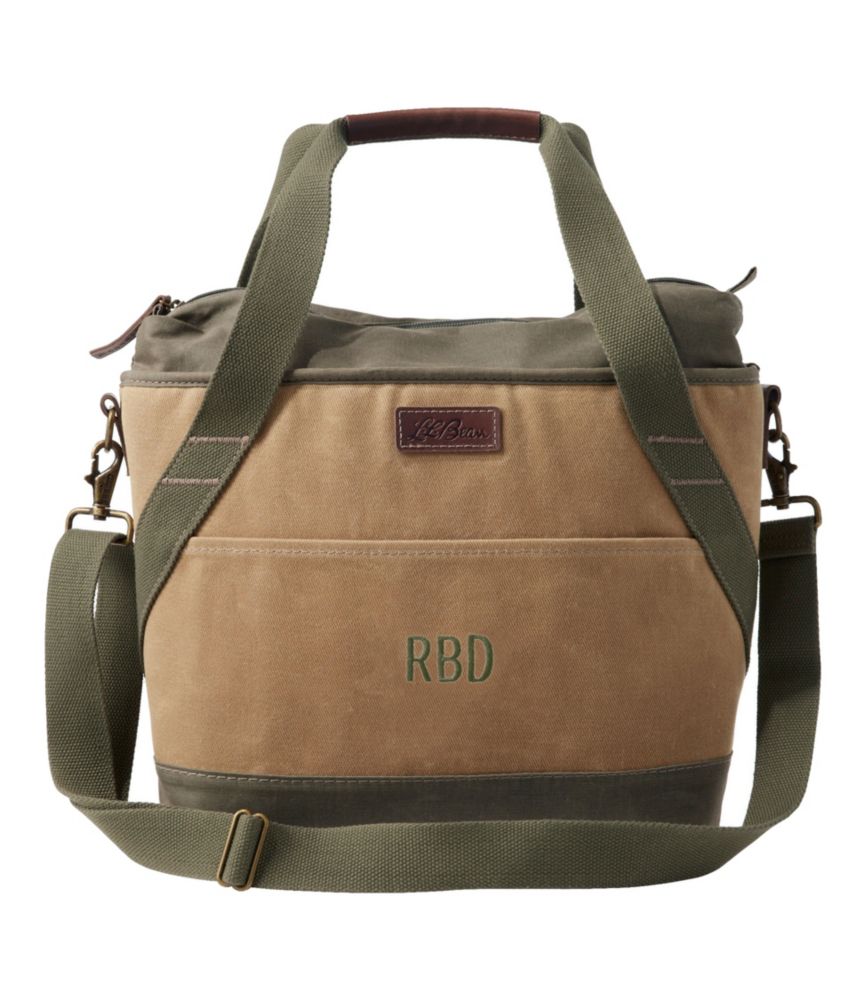 Insulated Waxed-Canvas Tote, Medium - US 2734