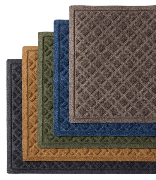 Heavyweight Recycled Waterhog Doormat, Plaid - US 6818
