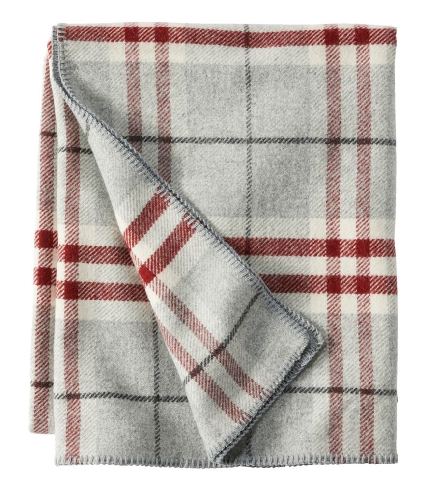 Washable Wool Blanket, Plaid - US 0636