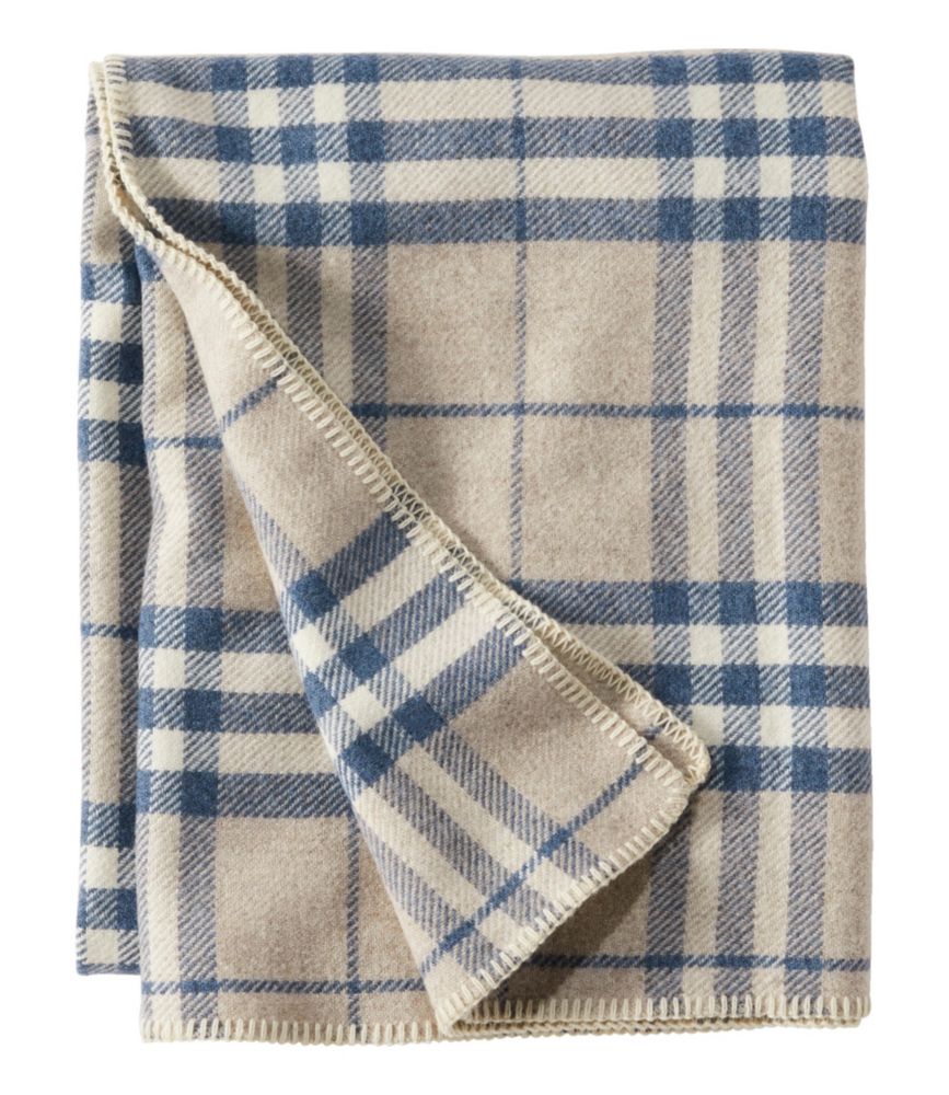 Washable Wool Blanket, Plaid - US 6408