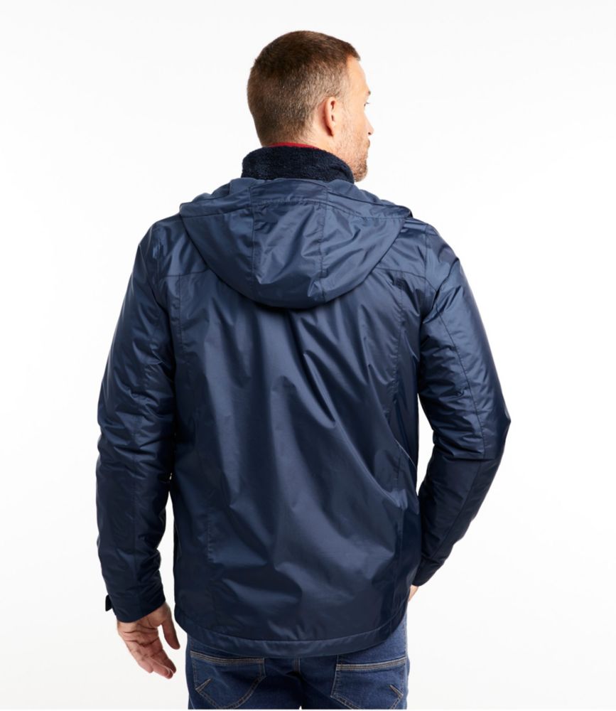 Men's Trail Model Rain Jacket, Fleece-Lined - US 3597
