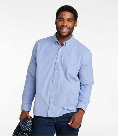 Men's Comfort Stretch® Oxford Shirt, Slightly Fitted Untucked Fit - US 6483