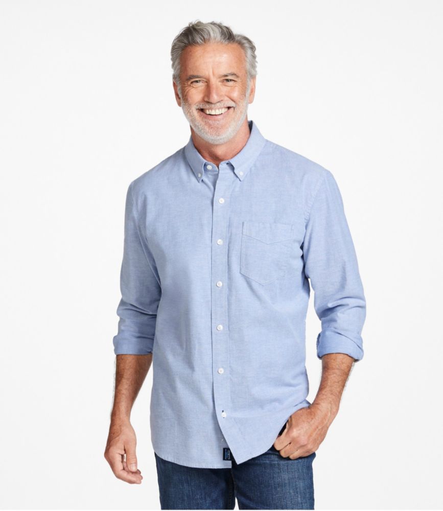 Men's Comfort Stretch® Oxford Shirt, Traditional Untucked Fit - US 7225