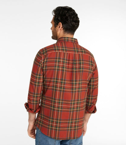 Men's Scotch Plaid Flannel Shirt, Slim Fit - US 4687