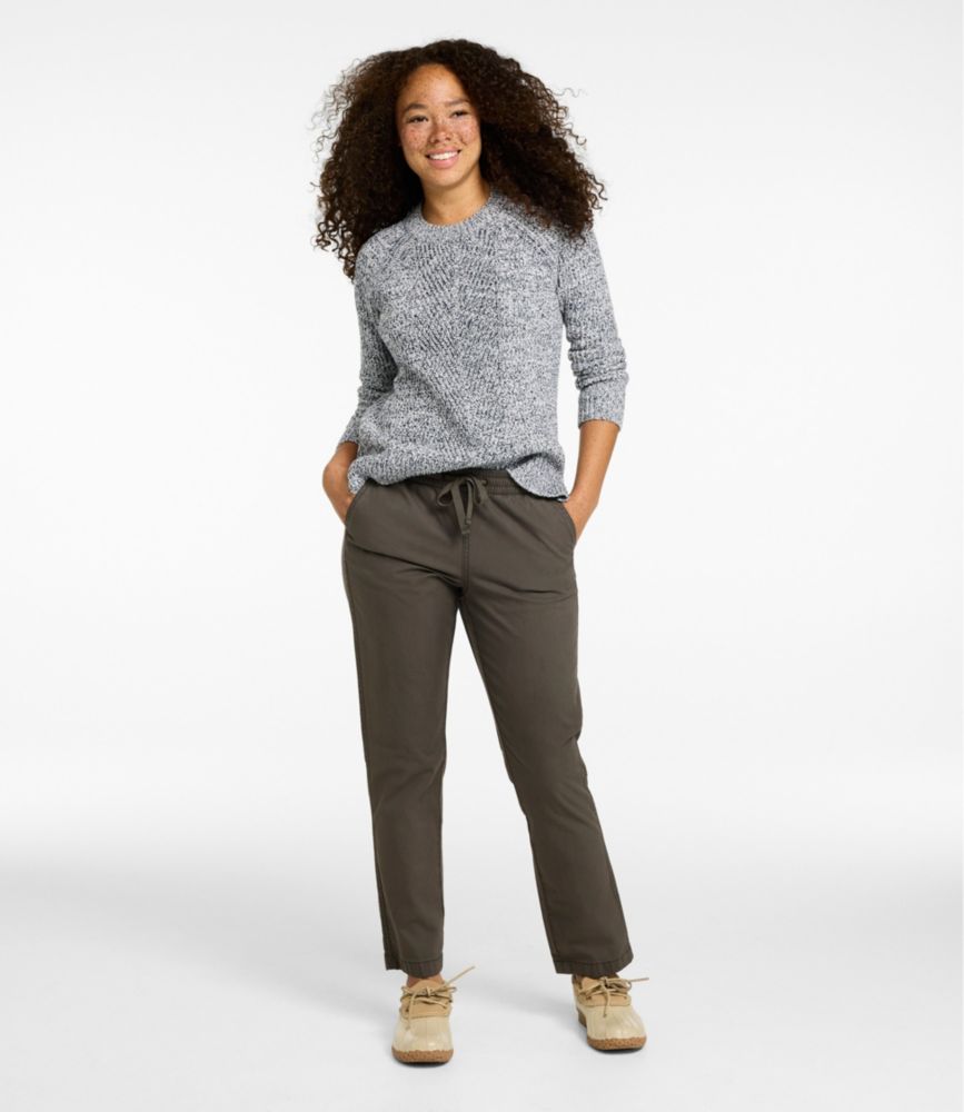 Women's Lakewashed Chino Pants, Mid-Rise Pull-On Ankle - US 7562