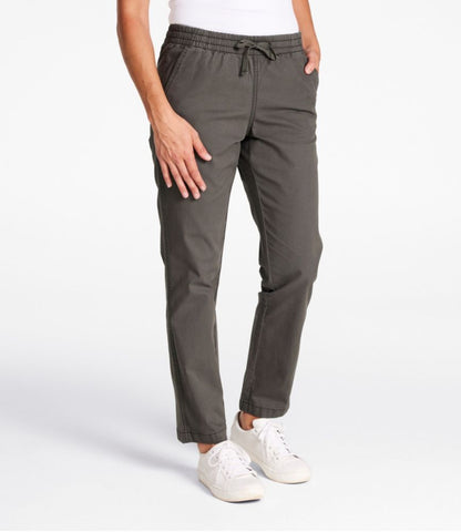 Women's Lakewashed Chino Pants, Mid-Rise Pull-On Ankle - US 7562