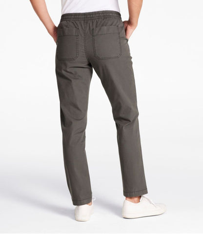 Women's Lakewashed Chino Pants, Mid-Rise Pull-On Ankle - US 7562