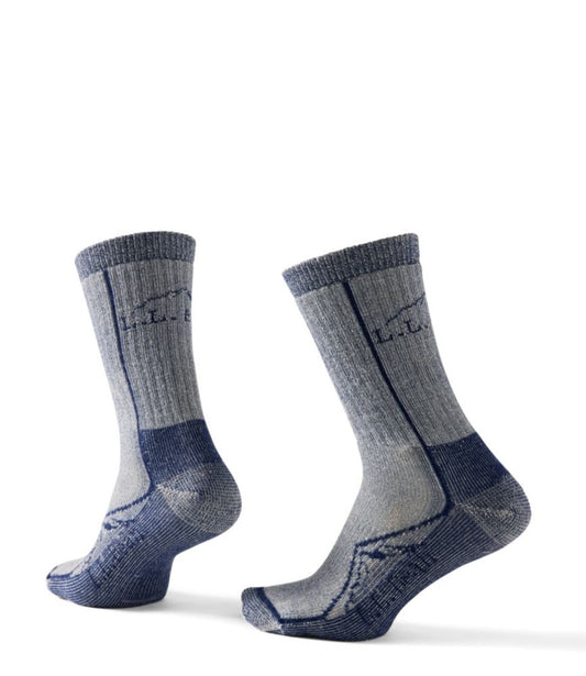 Adults' Cresta Wool Midweight Hiking Socks, Crew - US 7488