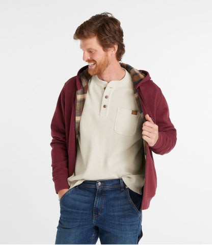 Men's Katahdin Iron Works® Hooded Sweatshirt, Flannel-Lined - US 1890