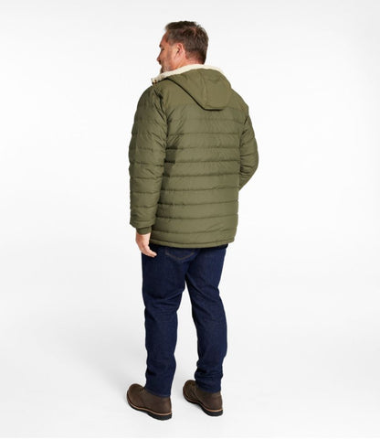 Men's Mountain Classic Down Hooded Jacket, Sherpa-Lined - US 3984